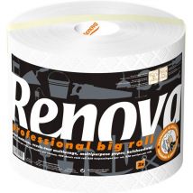 Bobina di carta multiuso professionale Big roll, molto resistente e riciclata al 100%, 2 pieghe, 1 rotolo - Renova