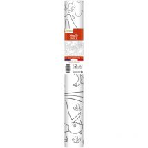 Avenue mandarine GY126C - Graffy Roll - Rotolo5m x 35cm - Poster 90g Prestampato, Disegno 50cm ripetuto 10 volte - Poster Gigante da colorare - Tema