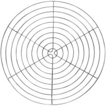 Städter Townsman 464070 griglia Torta Rotondo, Cromato/Argento, 32 x 1,5 cm,