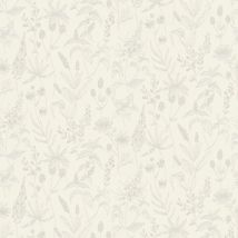 Livingwalls Jette 373631 37363-1 - Carta da parati in tessuto non tessuto con brillantini, 10,05 m x 0,53 m, colore: beige metallizzato bianco