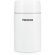 Flasks Thermos in Acciaio Inox Isolato sottovuoto a Prova di perdite, 8 Calde 24 Ore Fredde, 1000 ml, 1 l, Inossidabile, Bianco, 1000ml / 1L - Pioneer