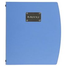 Menu Rio A4 con doppio inserto - Blu - Securit