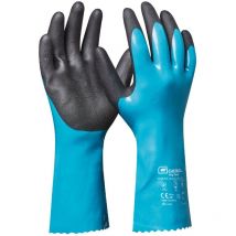 Grip Tech 1 paio Taglia xl (Gr 10) Guanti lunghi in gomma in nitrile, pvc e maglia di nylon interno contro sostanze chimiche, acidi, olio e grasso,