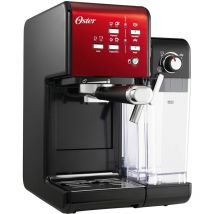 Oster - Prima Latte ii, Macchina Automatica per Caffè 3 in 1 per Caffè Espresso, Cappuccino e Latte Schiumato, 19 bar, Rosso