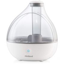 Miniland - 89173 Umidificatore Ultrasuoni a Essenze Intuitivo e dalle Dimensioni Ridotte e Grande Autonomia