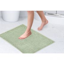 Tappeto da bagno antiscivolo Noodle Soft Touch in verde salvia – Tappetino doccia 40 x 60 cm - Emma Barclay