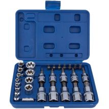 Blue Spot 01529 - Set 30 portapunte a stella 1/4' e 1/2'