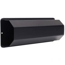 Rottner supporto per giornali Pescara Antracite, in acciaio, aperto su entrambe le estremità, con etichette incluse, fissaggio a parete, di colore