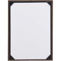 Porta Menu Linea Walnut - Per Caffè, Ristoranti, Bar - Formato A4 - Legno Di Noce Laccato, pu - Securit