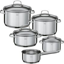 Rösle Elegance Topfset, 5-tlg. Set Di Pentole, Acciaio Inossidabile, Argento, 16 Cm, 5 Unità