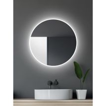 Talos Specchio Da Bagno A Led Rotondo 60 Cm – Specchio Con Illuminazione – Specchio Da Parete Con Cornice – Specchio Rotondo Colore Luce Bianco Neutro