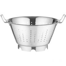 Hendi - Scolapasta da cucina, cestello, colino, per cucinare e lavare pasta, verdure, frutta, insalate, rotondo, forato, con base e 2 maniglie,