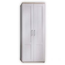 Bega Consult - Stella Trading Armadio Guardaroba in Sibiu larice/Rovere Effetto San Remo – Stile Country Armadio con Ampio Spazio – 76 x 201 x 39 cm