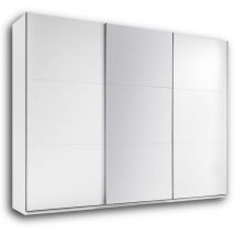 BRAVO 58-166-17 - Armadio con ante scorrevoli, colore: Bianco opaco 270 cm.