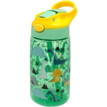 Nerthus FIH 918 Bottiglia per bambini riutilizzabile senza BPA Dinosauro Boccaglio pieghevole, ergonomico, robusto, durevole, leggero