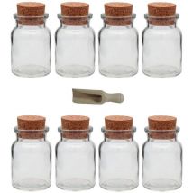 Viva Haushaltswaren - 8 barattoli portaspezie, Vetro, 150mL