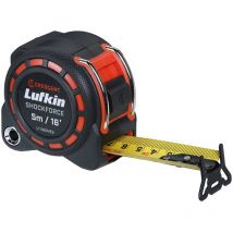 Lufkin L1116CME2 3cm/1-3/16 x 5m/16' Metro a Mastro Biadesivo Shockforce, Testato per Cadute da 30 metri