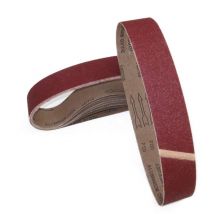 2490 5 - Nastro abrasivo in tessuto, 50 x 686 mm, P24, colore: Rosso mattone - Eckra