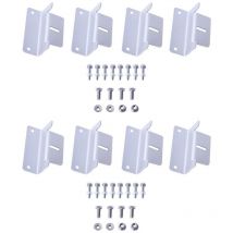 Supporto per pannello solare, staffa di montaggio in alluminio, angolo a z, pannello solare da parete (2 pezzi)