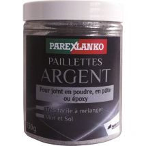 Glitter Argento, Glitter per piastrelle in polvere, pasta o resina epossidica, argento, 150 g - Parexlanko