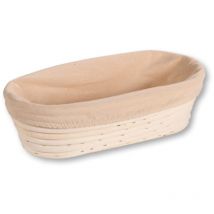 Kesper - Cestino da lievitazione, materiale: rattan, fodera in tessuto (rimovibile), dimensioni: 28 x 15 x 8 cm, colore: naturale 19632