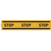 Rif. 67025E - 1 nastro stop giallo da 100 m per la segnalazione di pavimenti o pareti - Segnalazione di rischi e zone di pericolo - Dimensioni del