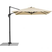 Schneider Rhodos Junior - Ombrello da sarta, Colore: Naturale, ca. 230 x 230 cm, 8 Pezzi, ombrellone Quadrato