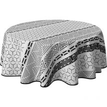 Tovaglia antimacchia Graphic, rotonda, 160 cm - Le Linge De Jules