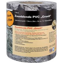 Noor - Strisce frangivista in granito, 19 cm x 35 m (630 g/m²), moderne frangivista per tappetino a doppia asta, vengono fornite con 28 guide di