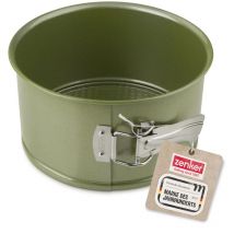 Stampo Tortiera Panettone Apribile a 1 Fondo con cerniera Ø18 x 10 cm Fetta Alta, in Acciaio Rivestimento Antiaderente in Cera di Carnauba, Colore