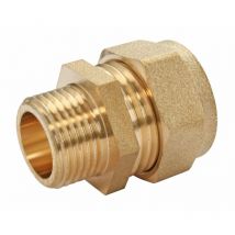 Ottone accoppiamento anello d'ottone di compressione - tubo di rame Ø18 - Male 20/27 - Somatherm For You