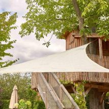 Solino - Tenda parasole ecru, 5 x 5 x 5 m - Siena Garden