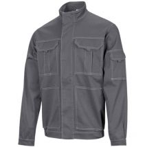 106002S 8 3XL - Giacca elasticizzata multitasche, taglia 3XL, colore: Grigio - Velilla