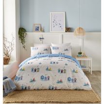 Beach Huts - Set copripiumino - Letto king size in blu - Fusion