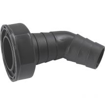 Cornat Rezyklat Raccordo per tubo flessibile – 45° – 1 pollice ig – ø 21 mm – 23 mm – Realizzato in plastica riciclata – Made in Germany