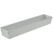 Organizer per cassetti, Ampliabile a piacere, Plastica resistente (pp), 38 x 8 x 5 cm, Pepe, Argento - Keeeper