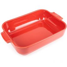 PEUGEOT PSP60053 Appolia Pirofila Rettangolare 32cm, Ceramica, Rosso