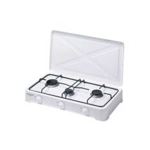 CG-300 Fornello a Gas butano o propano, Struttura in Acciaio con Doppio Strato di Smalto, Bianco - Bastilipo