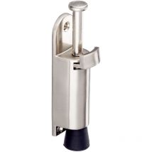 Fermo Verticale per Porta, Ver Portascopino, Grigio, 2.7 x 12 x 3.3 cm - Brinox