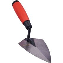 Cazzuola triangolare con manico antiscivolo, 15 cm, colore: Rosso - Am-tech