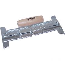 Haromac, Supporto per piastra, max. 30 kg, con manico in legno, regolabile 30-50 cm, 07185050