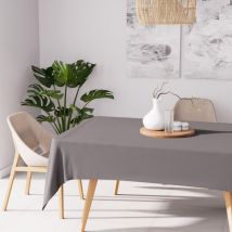 Soleil d'ocre Tovaglia Antimacchia, Grigio, 140 x 300 cm