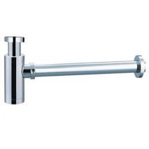 SCL002, Sifón botella de lavabo o bidé, Grigio, ‎33 x 6 x 14 cm - Imex