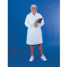 PAL - N77113 Lage, Pack of 25 Non-Woven Visitos Coat - White