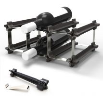 Nook - Weinregal Stapelbar [3er-Starter kit] – Weinflaschenhalter flexibel erweiterbar – Flaschenregal Stapelbar – Modulare Weinregale zur Lagerung