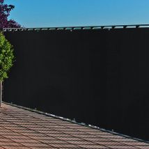 Balkonblende mit Ösen pe Rivestimento per balconi 0,9x3m Colore: antracite Privacy Protezione dai raggi uv Balcone - Noor