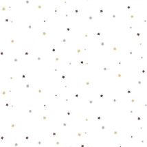 Noordwand - Papier peint Mondo baby Little Stars Beige et blanc