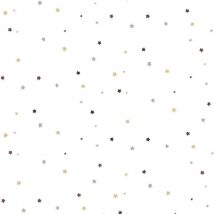 Noordwand - Wallpaper Mondo baby Little Stars Beige and White