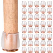 40PCS Protection Pied De Chaise Ninonly Silicone Chaise Casquettes Pieds 25-29MM Rond Protection Pied De Chaise Silicone Pour Protéger Le Sol Des