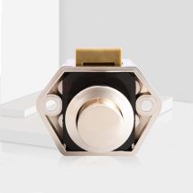 Bouton Poussoir Loquet, 20MM Bouton Poussoir Verrou Armoire Loquet Sans Clé, Pour Caravane Camping Car Cabinet Armoire Yachts Voitures Ambulances